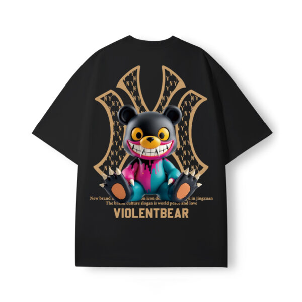 Violent Bear NY Black Purple Blue Monster Short Sleeve - Image 6