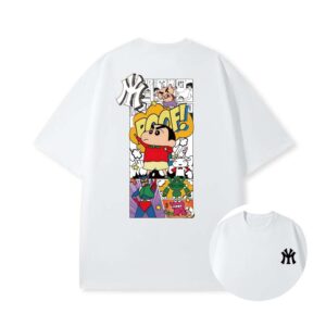 MY short sleeve crayon cartoon box T-shirt