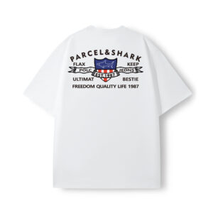 PARCEL&SHARK Aircraft Letter Short Sleeve