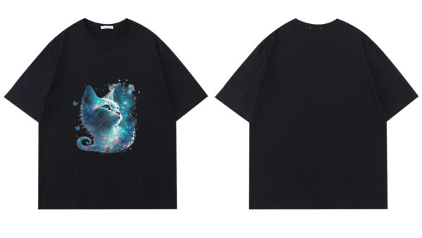 Violent bear blue cat short sleeve - Image 6