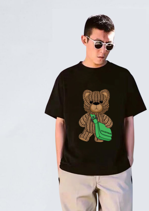 Violent bear green bag short sleeve - Image 7
