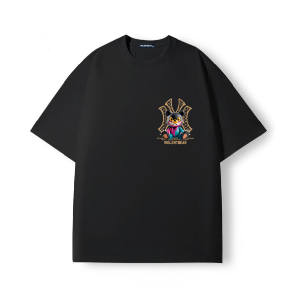 Violent Bear NY Black Purple Blue Monster Short Sleeve - Image 5
