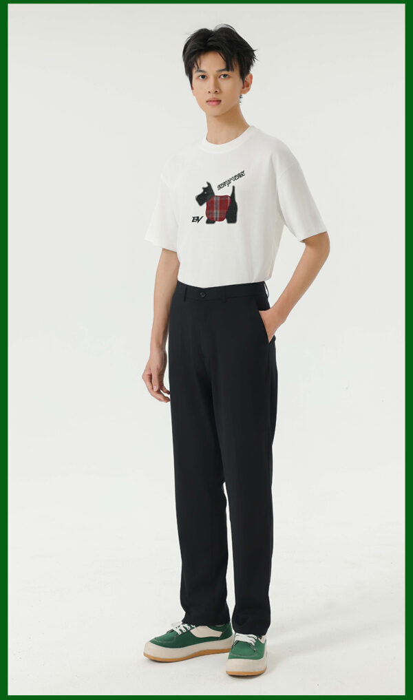 Men's embroidered patch puppy T-shirt Bottega Vene - Image 5