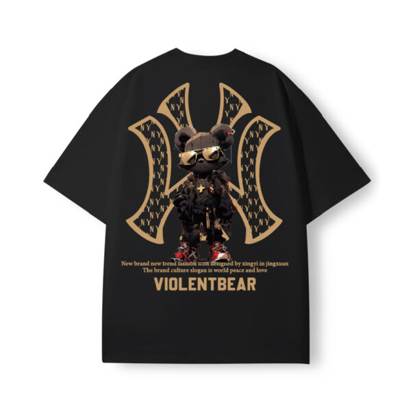 Violent bear NY black glasses bear short sleeve - Image 6