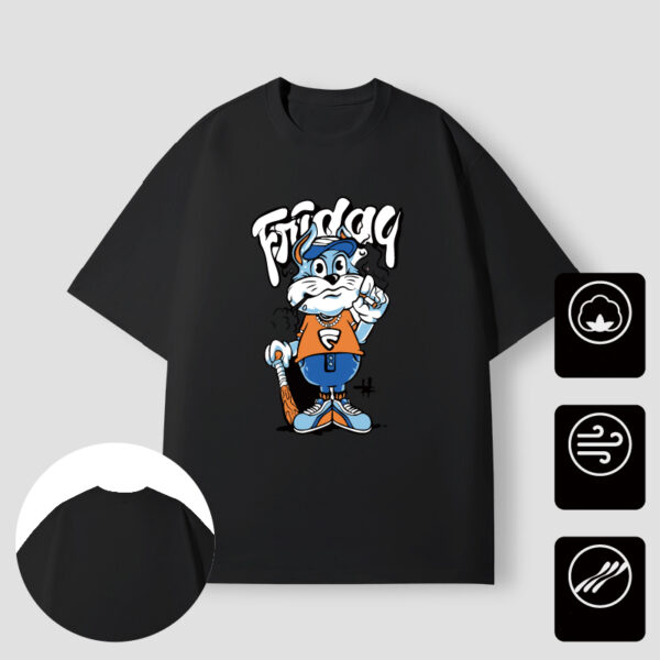 Summer men and women with baseball dog short sleeves - Image 6