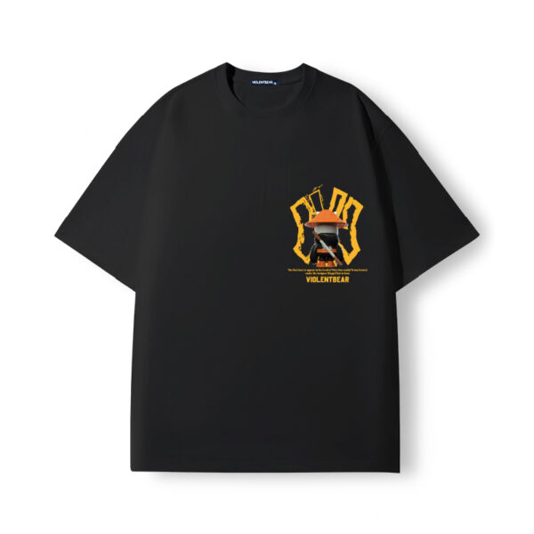 Violent bear NY orange woven hat bear short sleeve - Image 5